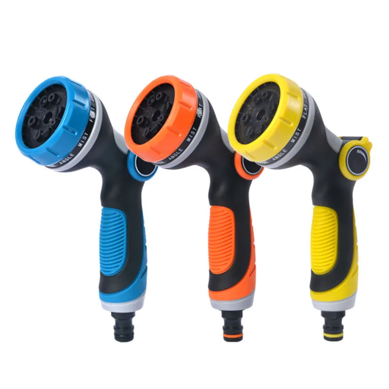 Durable 10 Function Thumb Control Garden Hose Nozzle Water Spray Gun Garden Sprayer Garden Water Gun Water Spray Nozzle