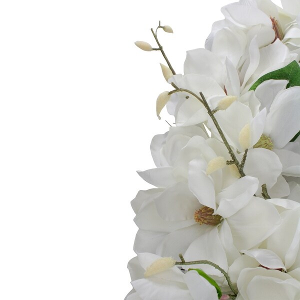 White Magnolias Artificial Spring Wreath