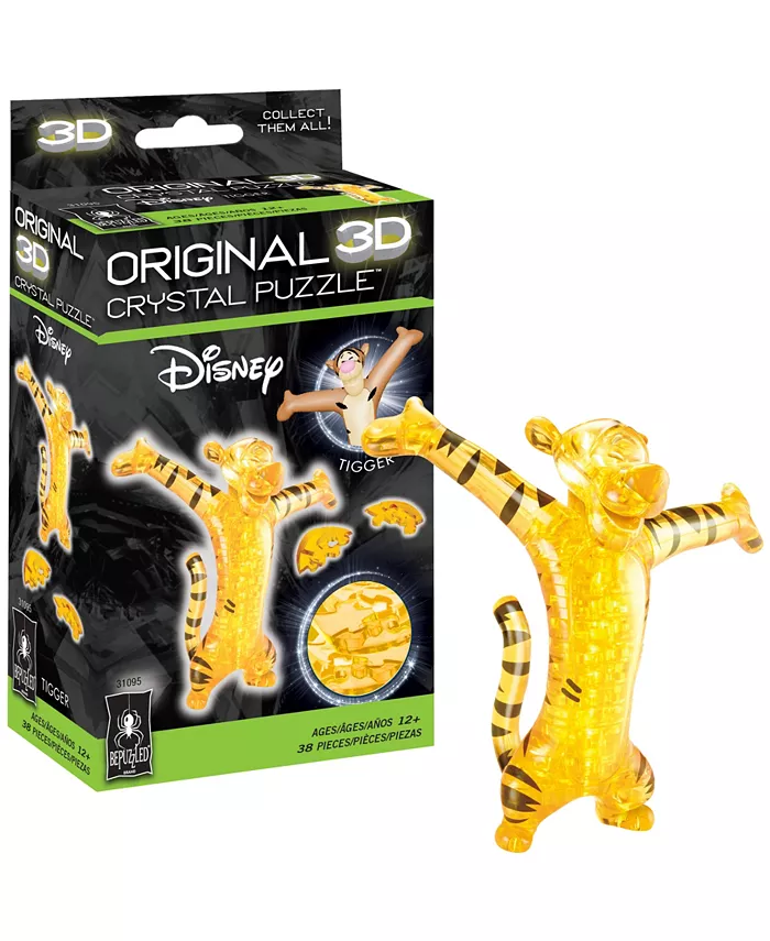 University Games Bepuzzled 3D Crystal Puzzle Disney Tigger  38 Pieces