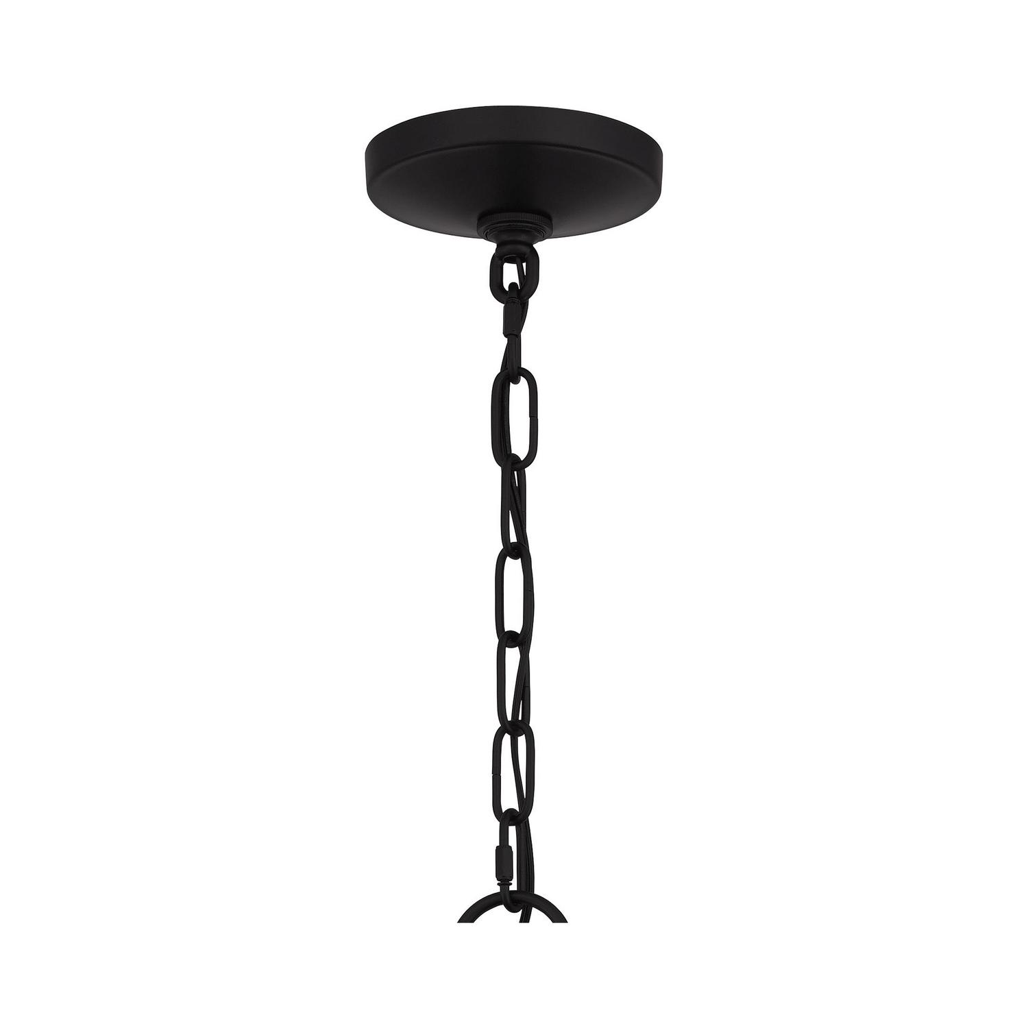 Ashley Harbour Jadewood 5-Light Matte Black Chandelier