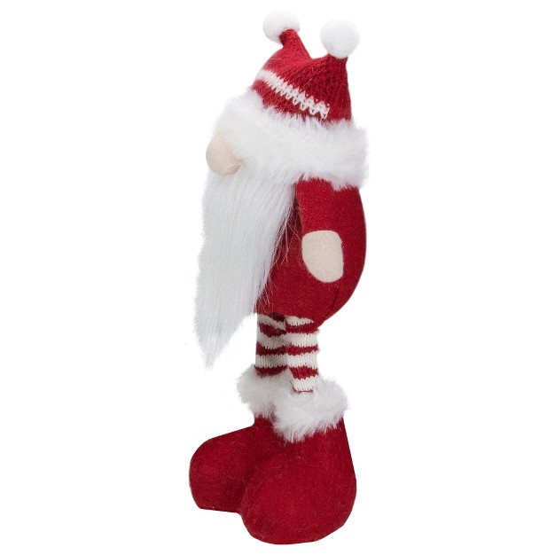 Red And White Standing Tabletop Christmas Gnome Figure