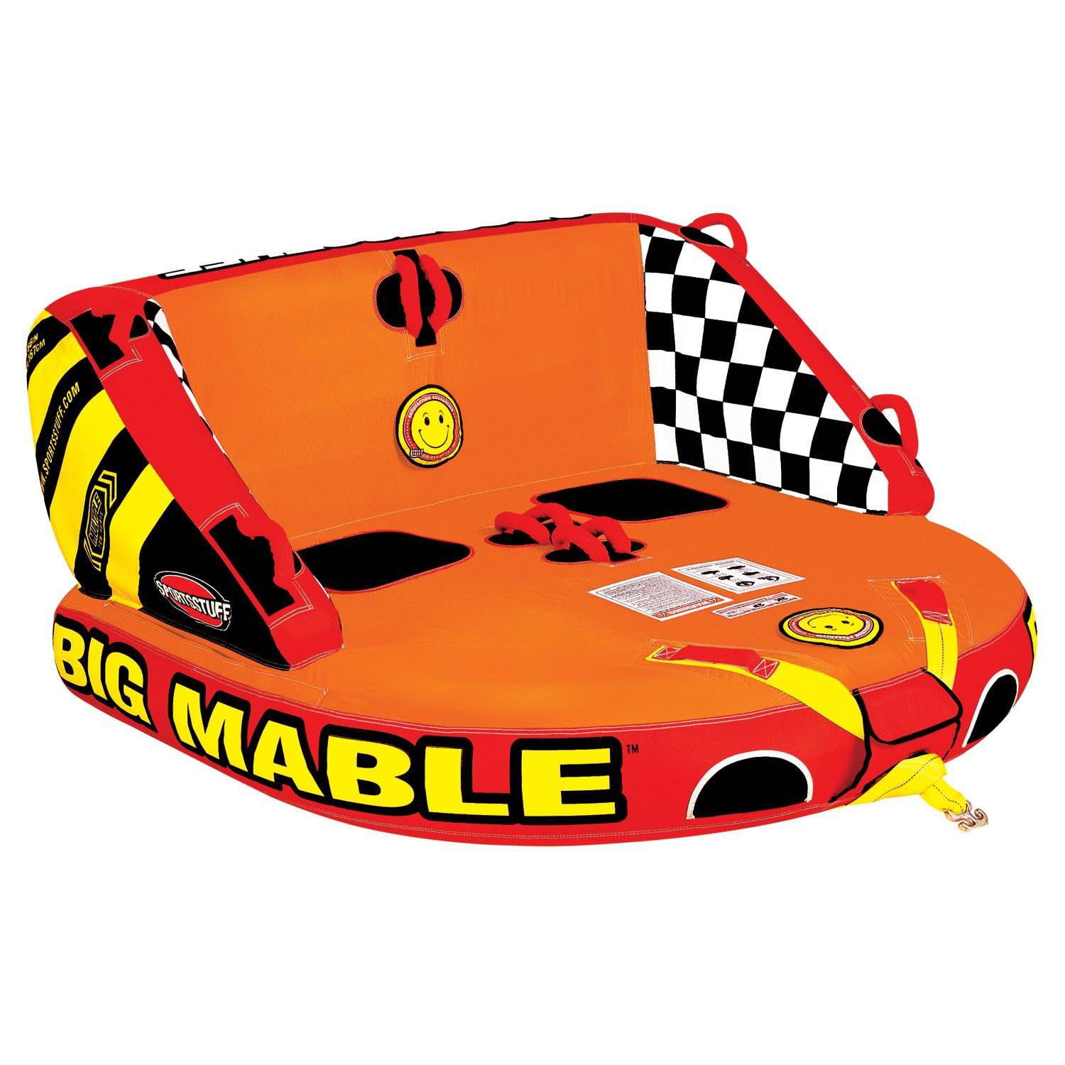 Sportsstuff Inflatable Big Mable Sitting Double Rider Towable Boat and Lake Tube