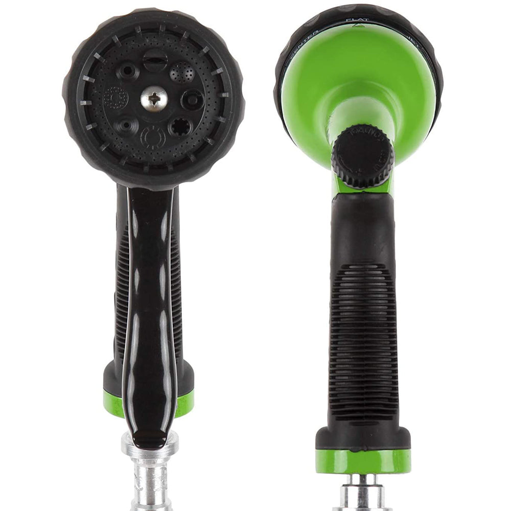 Lawnite Garden Heavy-Duty Nozzle， Comfort-Grip 8 Different Spray Patterns for Watering Lawns， Washing Cars and Pets