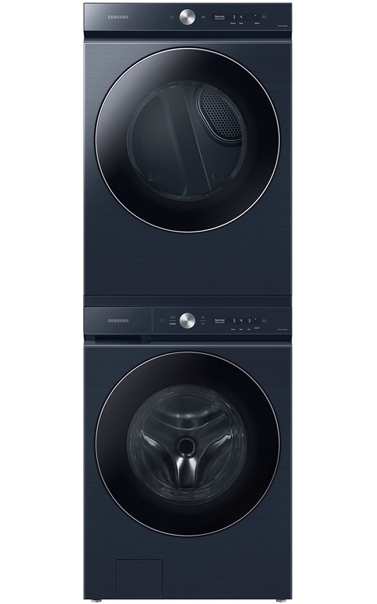  Bespoke 7.6 Cu. Ft. Brushed Navy Ultra Capacity Gas Dryer With AI Optimal Dry And Super Speed Dry