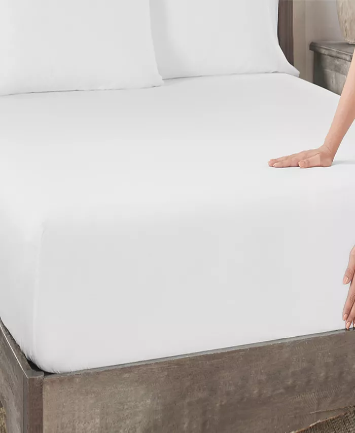 California Design Den 600 Thread Count Fitted Sheet Only - 100% Cotton Sateen， Fully Elasticized with Deep Pockets by - Queen