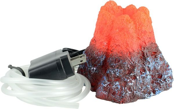 Underwater Treasures Bubbling LED Volcano Fish Ornament