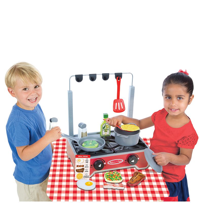 Melissa and Doug 17-pc. Deluxe Wooden Cooktop Set