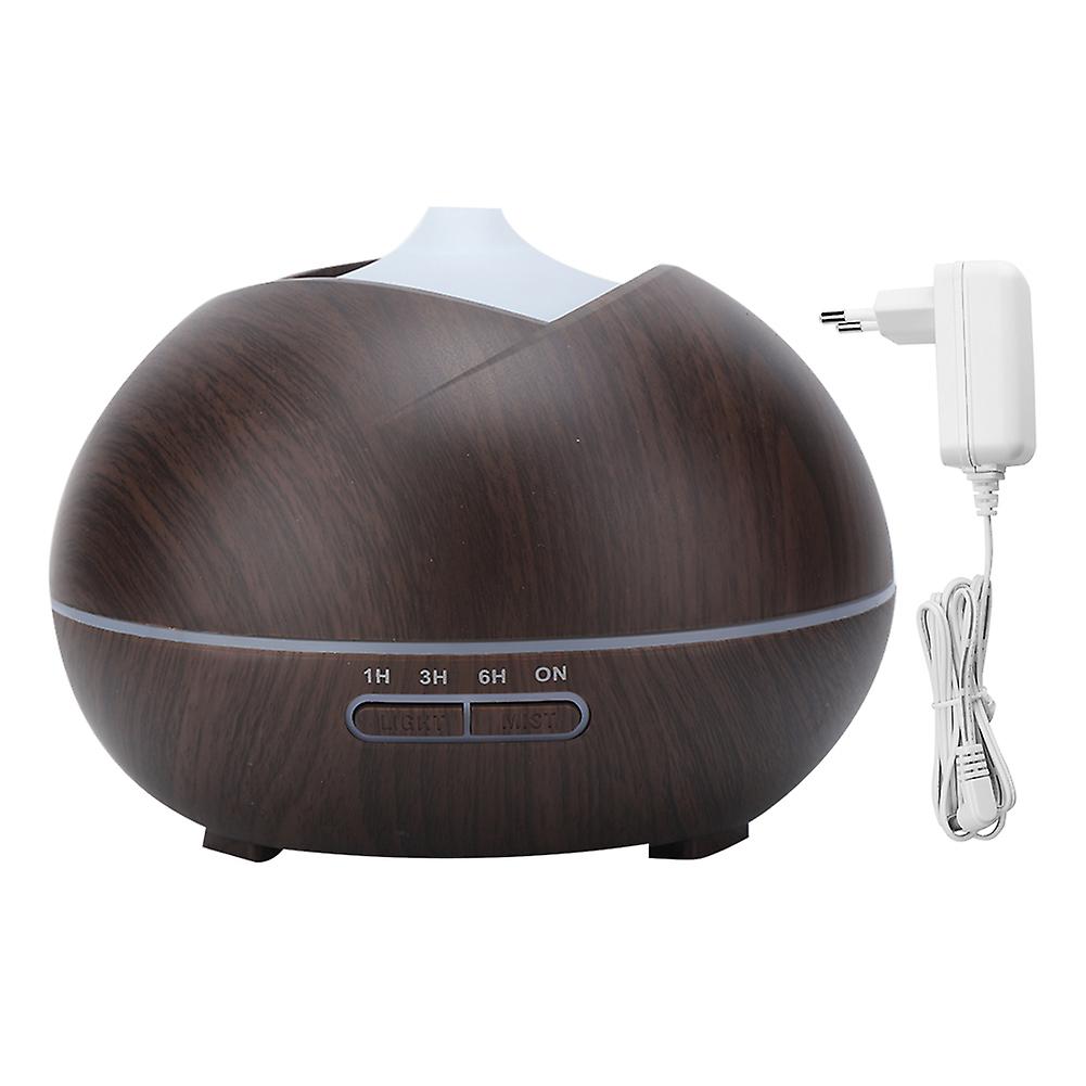 400ml Wood Air Humidifier Led Aroma Essential Oil Diffuser Ultrasonic Aromatherapy Atomizer110~240v Eu Plug