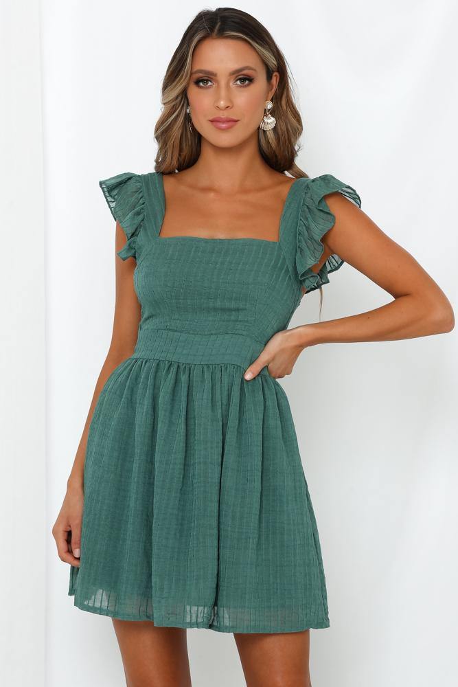 On The Money Dress Olive