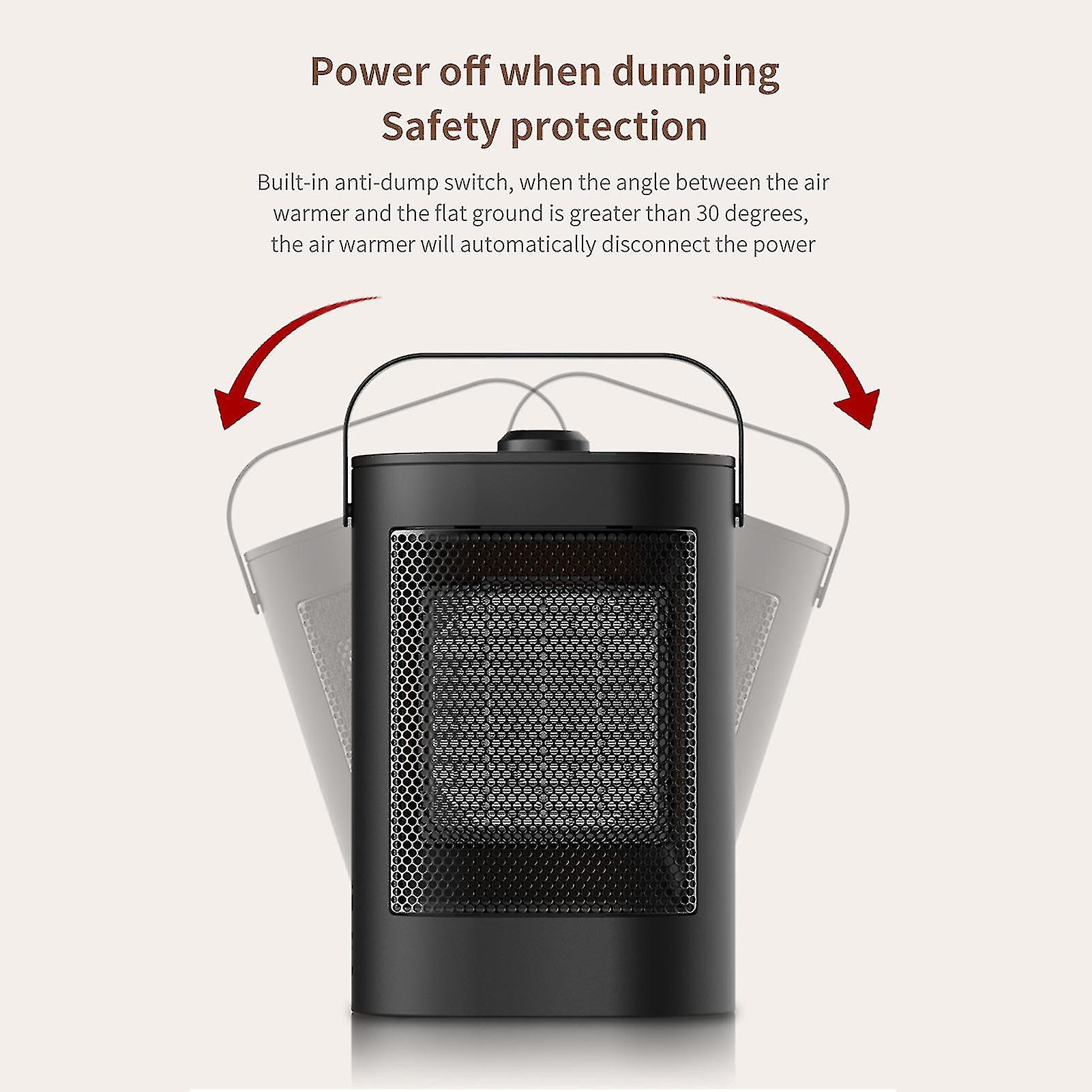 Desktop Swing Head Electric Heater With Over Temperature Protection For Winter Indoor Heating