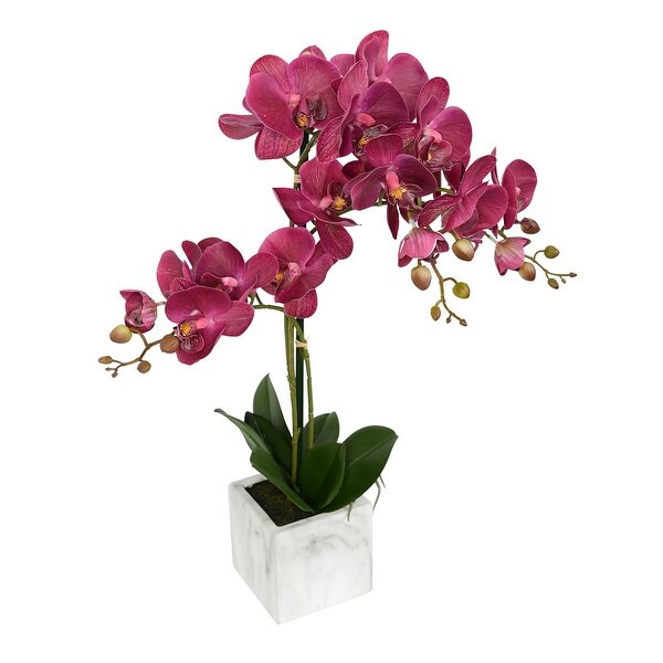 Vickerman 25 Artificial Plum Phalaenopsis Plant