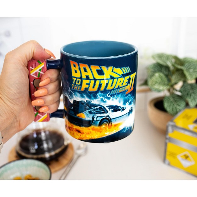 Silver Buffalo Back To The Future 2 Hoverboard Sculpted Handle Ceramic Mug Holds 20 Ounces