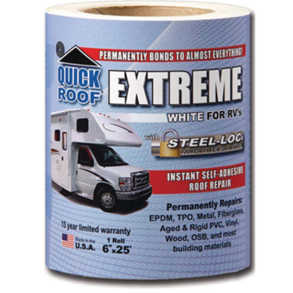 Cofair 6 in. White Quick Roof Extreme Adhesive for RV UBE625