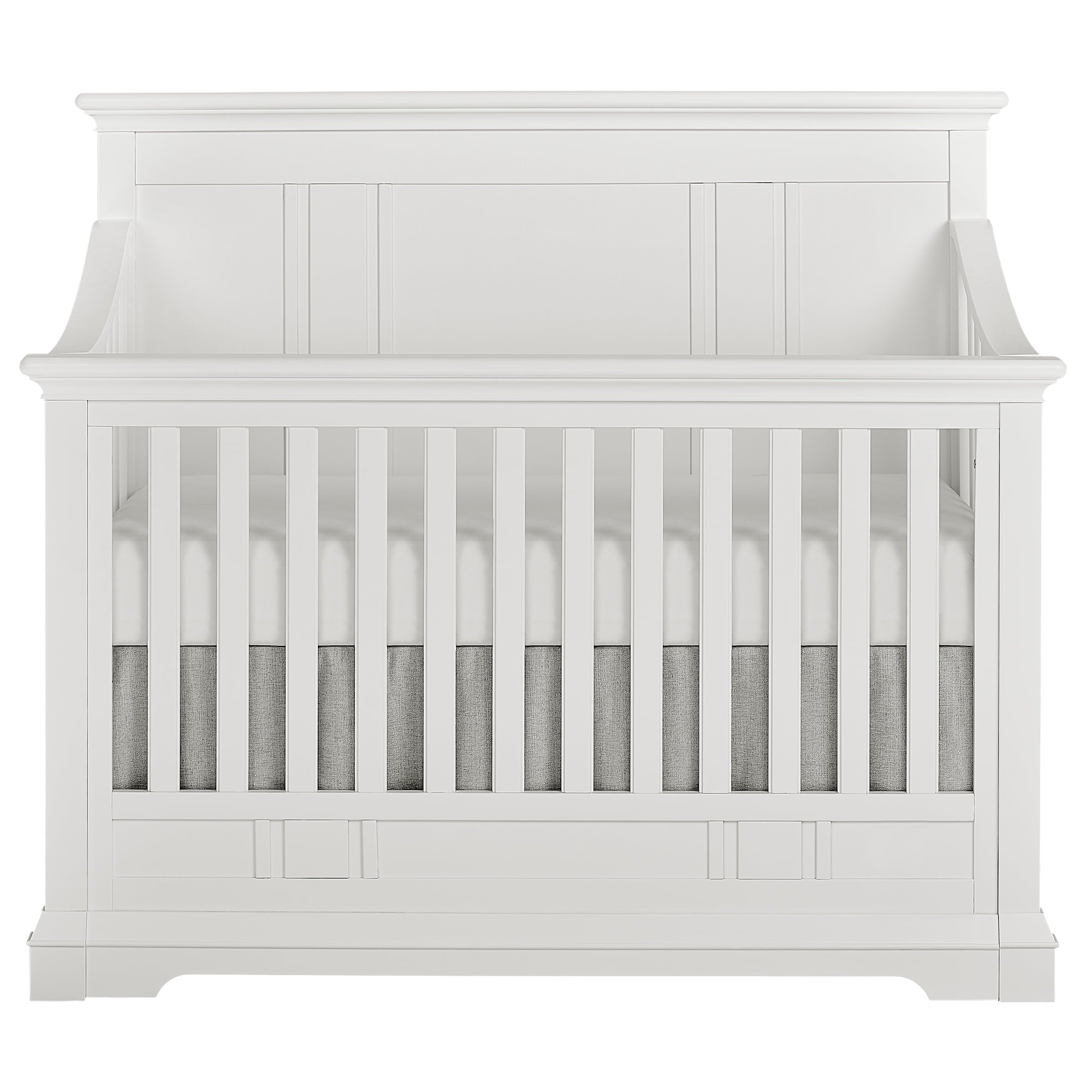 Evolur Parker 5-in-1 Convertible Crib, Winter White