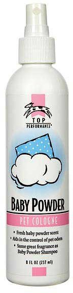 Top Performance Baby Powder Pet Cologne， 8-oz bottle