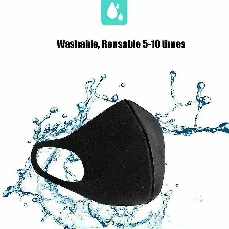 Strong and reusable face mask (black)