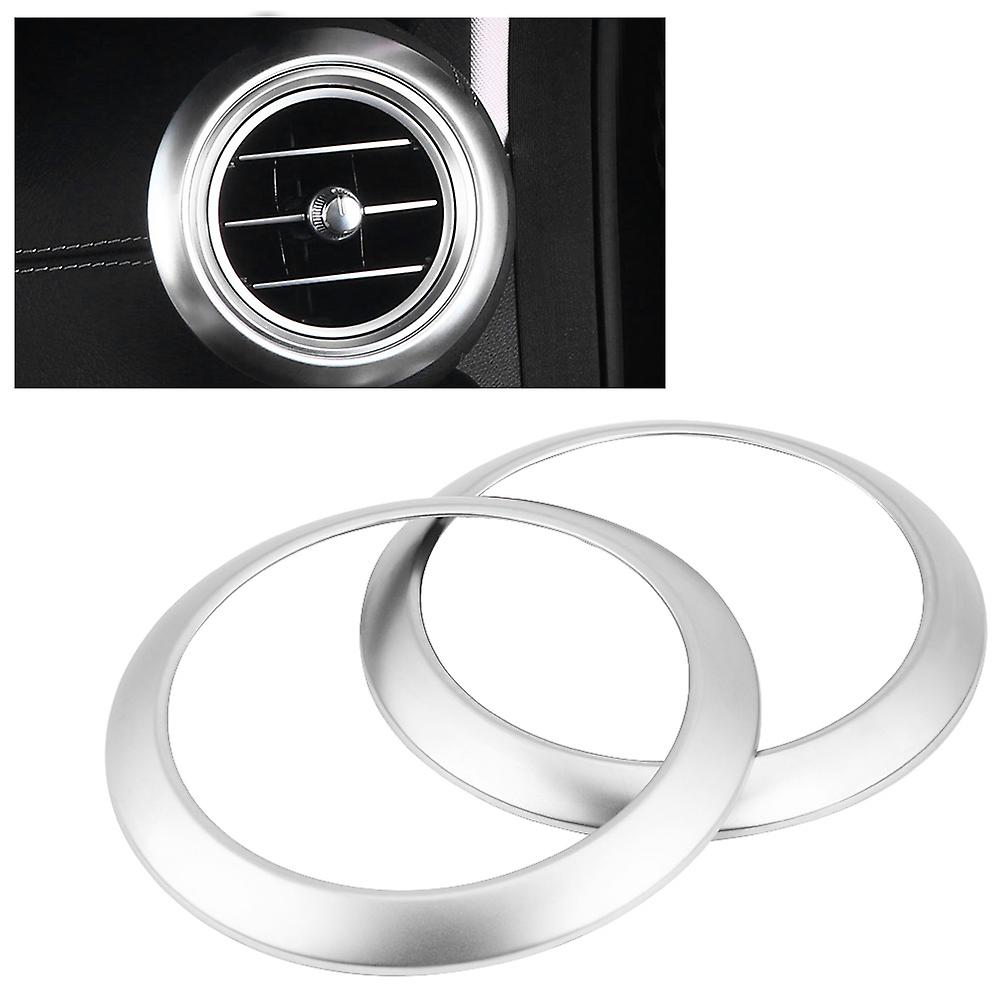 2pcs Car Side Air Conditioning Vent Ring Frame Cover Trim For Mercedes Benz E Class W213 16-18