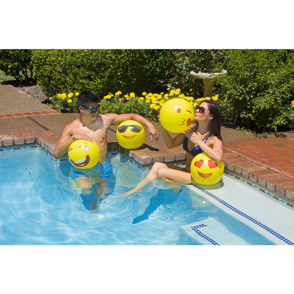 Poolmaster 16 inch Expressions Swimming Pool and Beach Ball (4-Pack) 81115