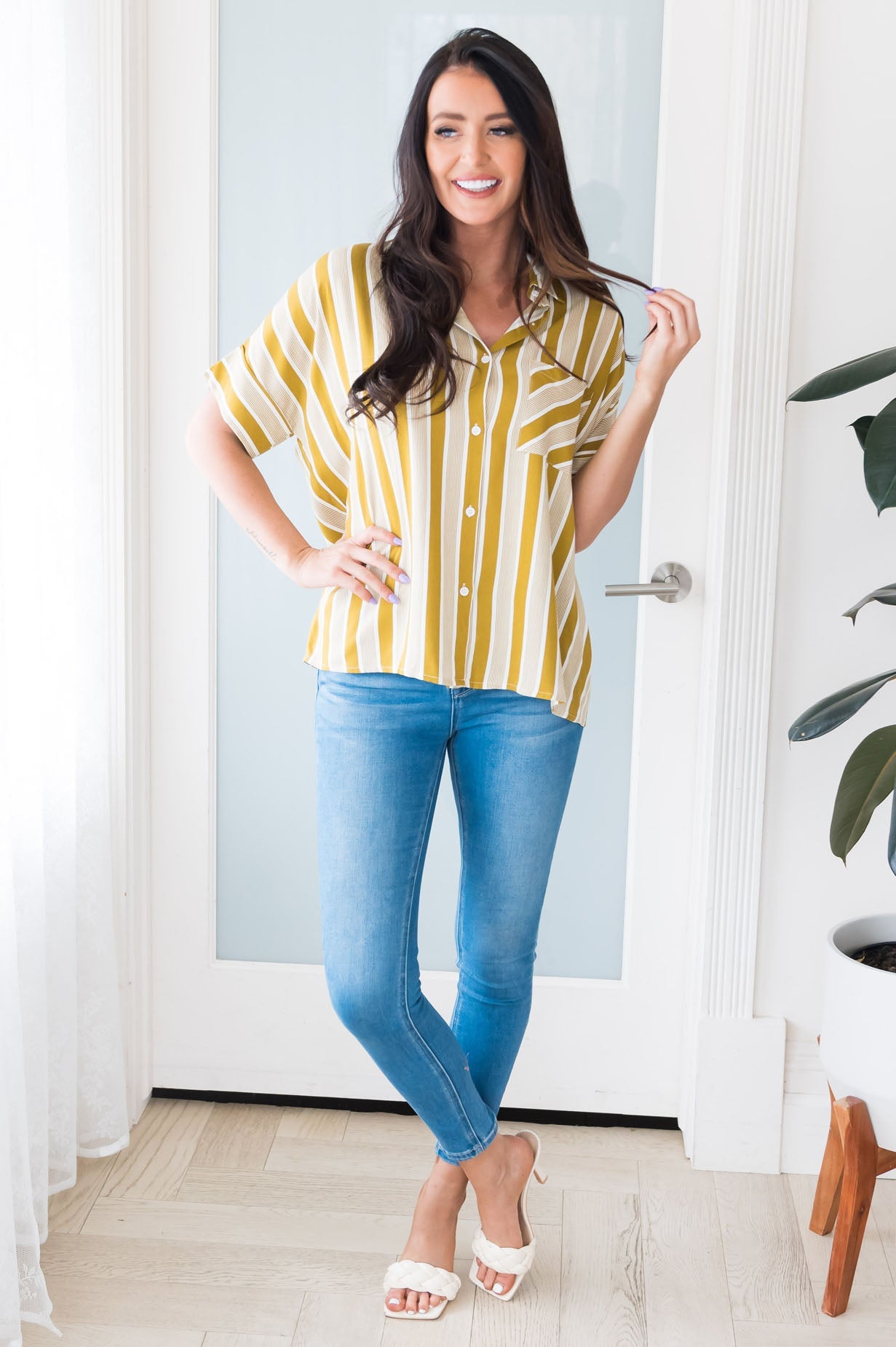 Sunshine On My Mind Modest Blouse