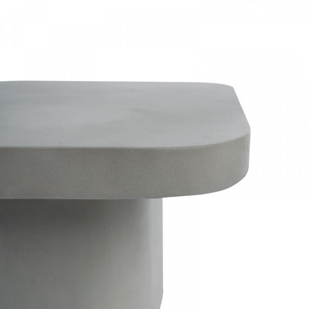 Morhpeus Modern Gray Concrete End Table   Contemporary   Side Tables And End Tables   by Rustic Home Furniture Deco  Houzz