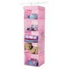 Whitmor 5 Shelf Hanging Sweater Shelves - Closet Organizer - Pink