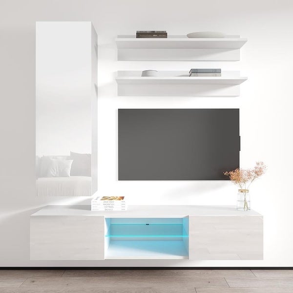 Fly H1 33TV Wall Mounted Floating Modern Entertainment Center