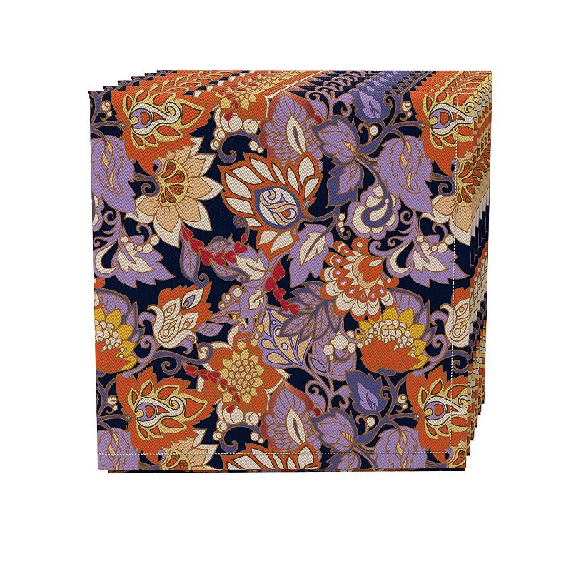 Napkin Set of 4， 100% Cotton， 20x20， Floral 26