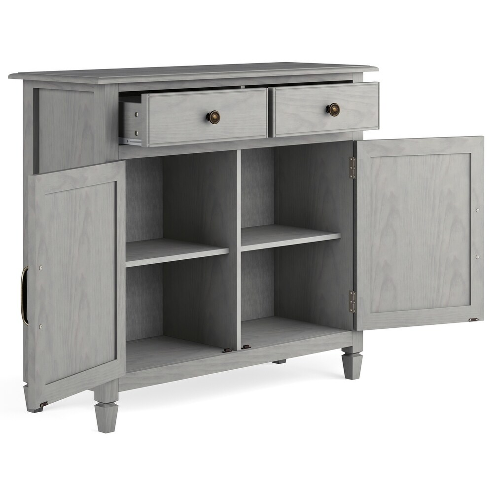WYNDENHALL Hampshire Solid Wood Traditional Entryway Storage Cabinet   40\