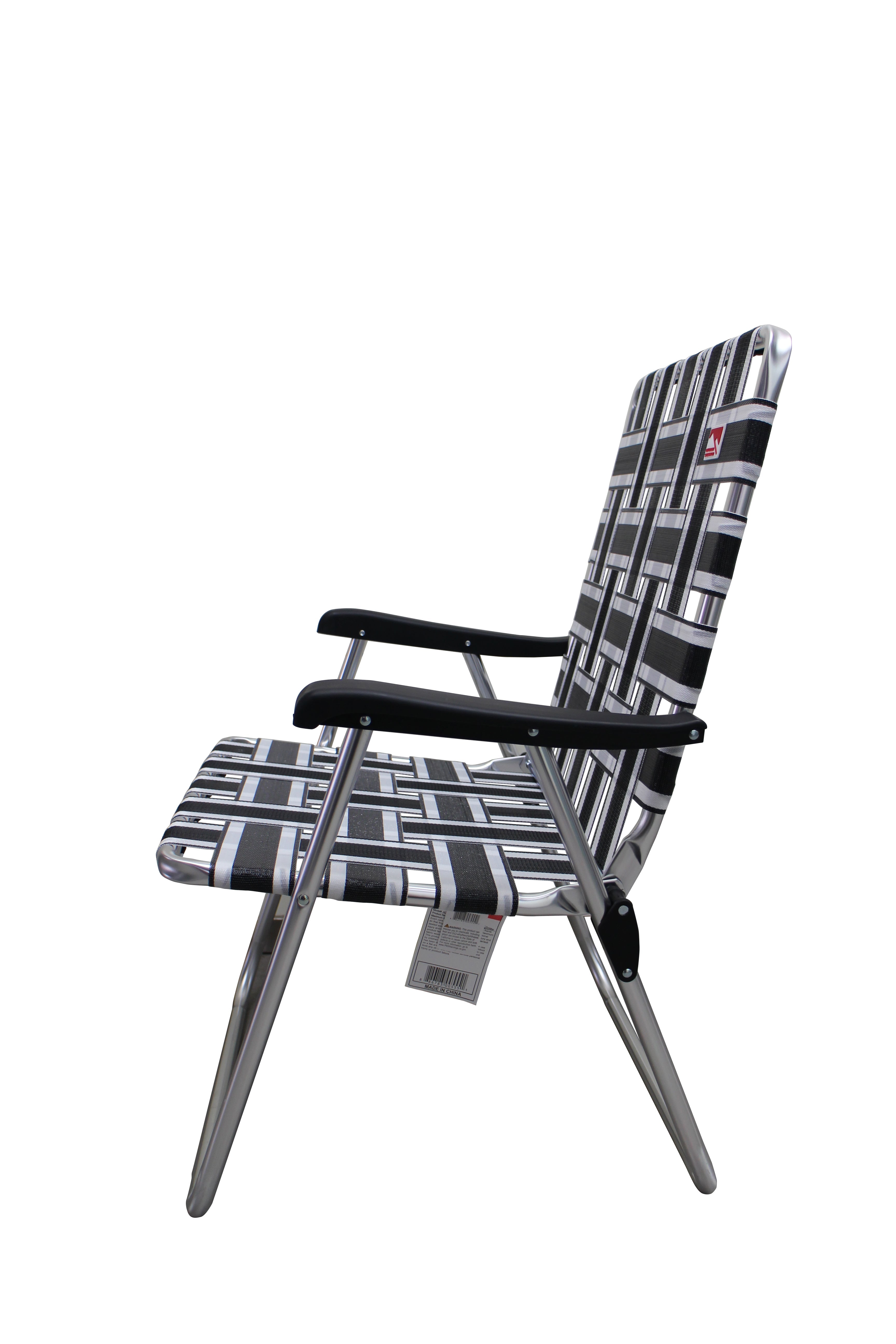 Outdoor Spectator Camping Chairs, Black and White