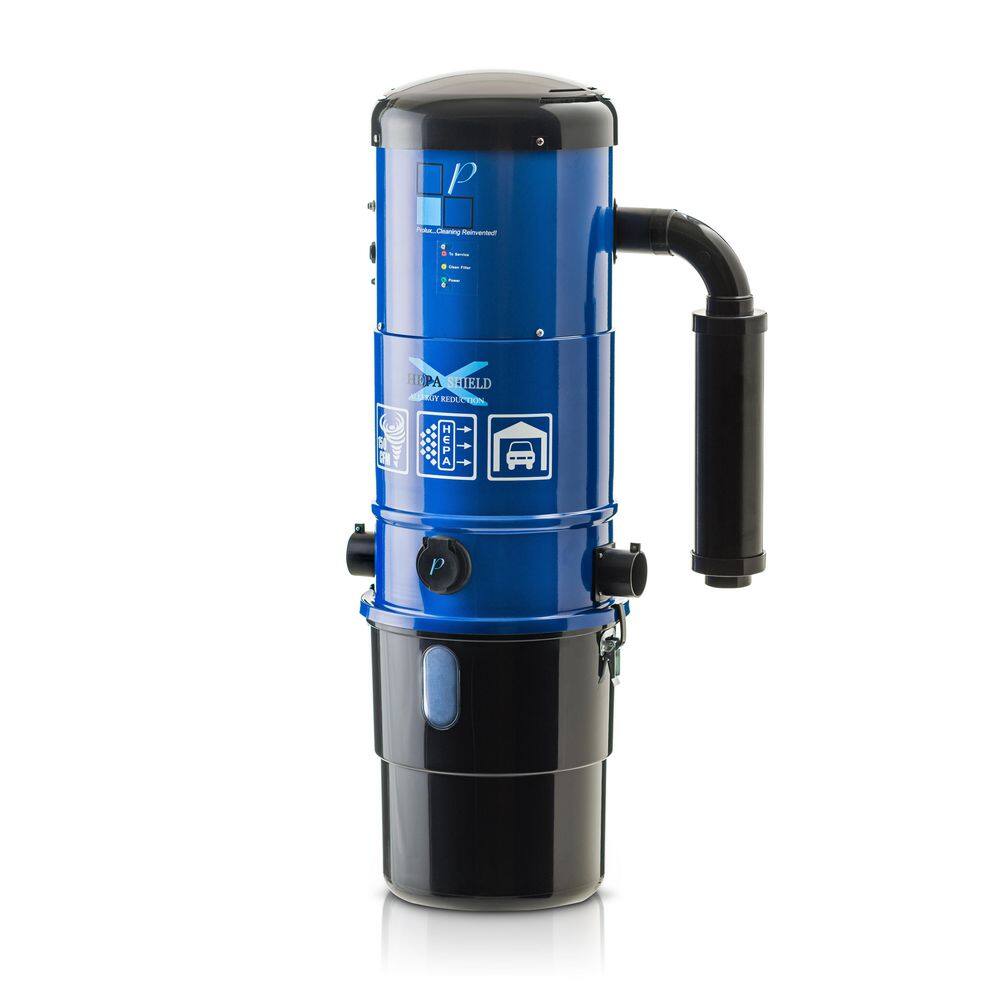 Prolux CV12000 Blue Central Vacuum Power Unit with Electric Hose and Power Nozzle Kit bluecen3