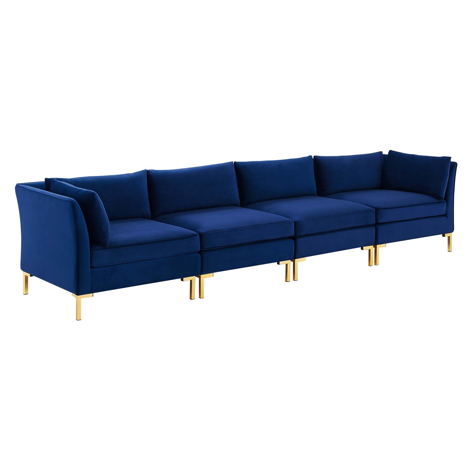 Ardent 4-Seater Performance Velvet Sofa-EEI-4274