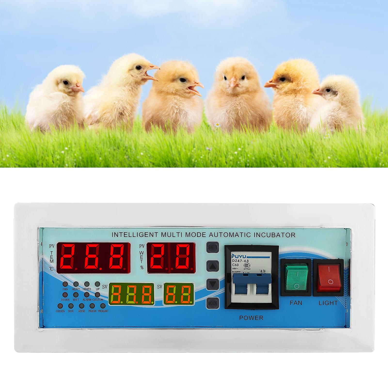 Digital Egg Incubator Controller With Lcd Screen And High Accuracy Temperature And Humidity Control For Poultry Eggs