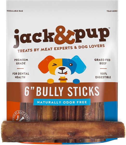 Jack and Pup Thick Bully Stick 6\