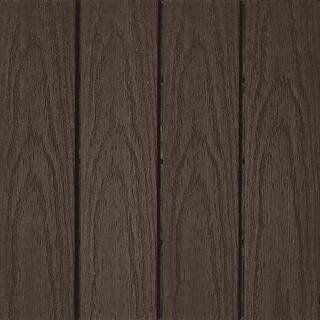 NewTechWood UltraShield Naturale 1 ft. x 1 ft. Quick Deck Outdoor Composite Deck Tile Sample in Spanish Walnut US-QD-ZX-WN-S