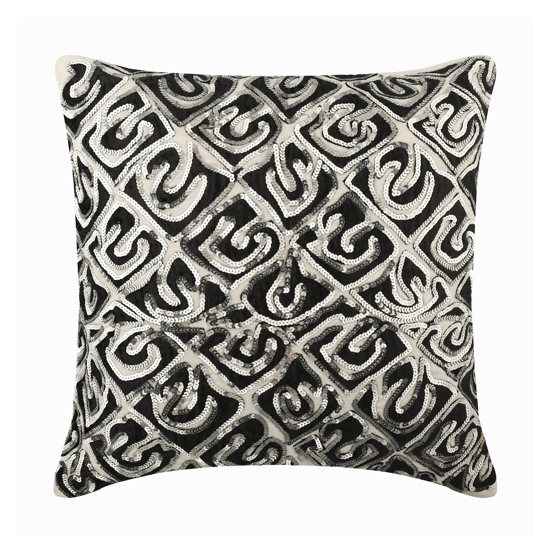 Decorative Pillow Covers， Black 16