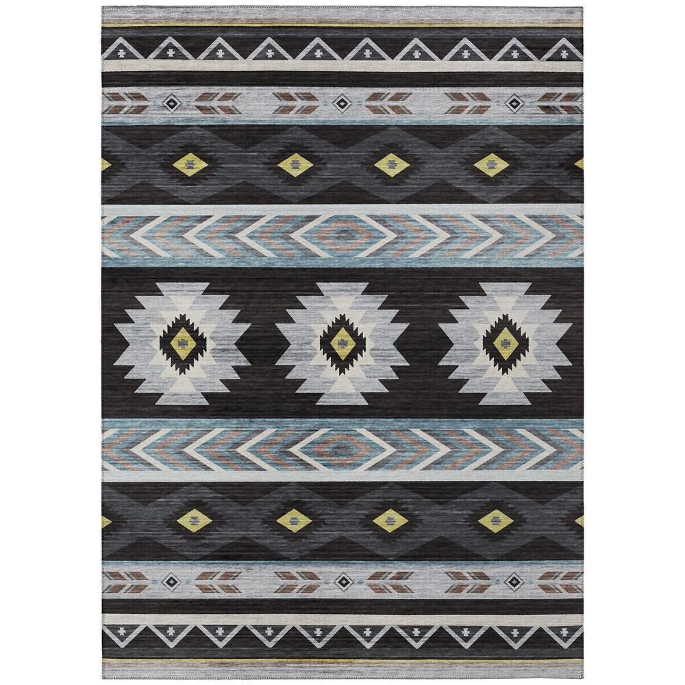 Indoor/ Outdoor Sonora Global Medallions Washable Rug