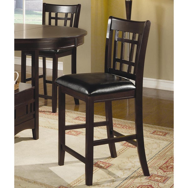 Quince Espresso Counter Height Stools (Set of 2)