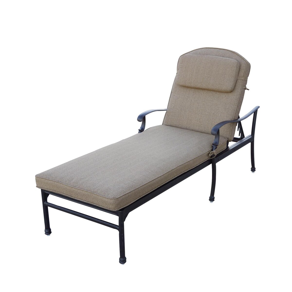 Darlee Florence 3 Piece Cast Aluminum Patio Chaise Lounge Set