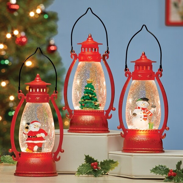 Charming LED Lighted Festive Holiday Lanterns