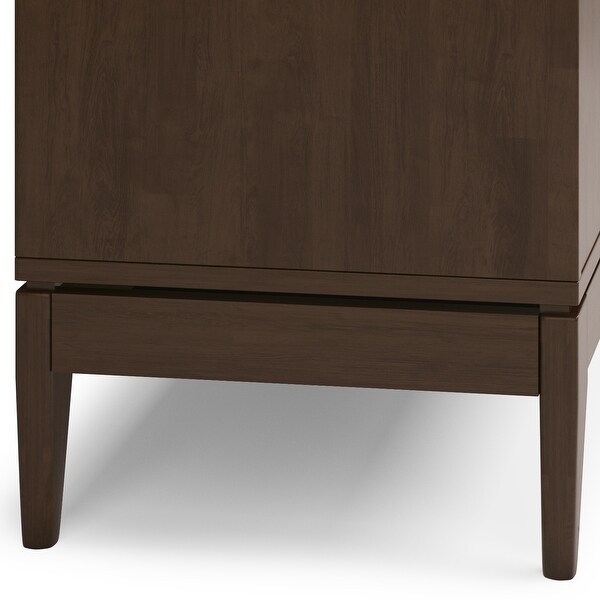 WYNDENHALL Pearson SOLID HARDWOOD 60 inch Wide Mid Century Design Sideboard Buffet in Walnut Brown - 17