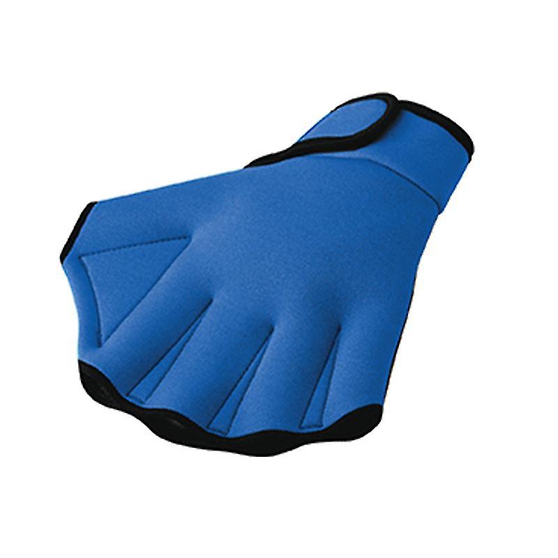 Men's Mesh Swimming Gloves With Wrist Straps