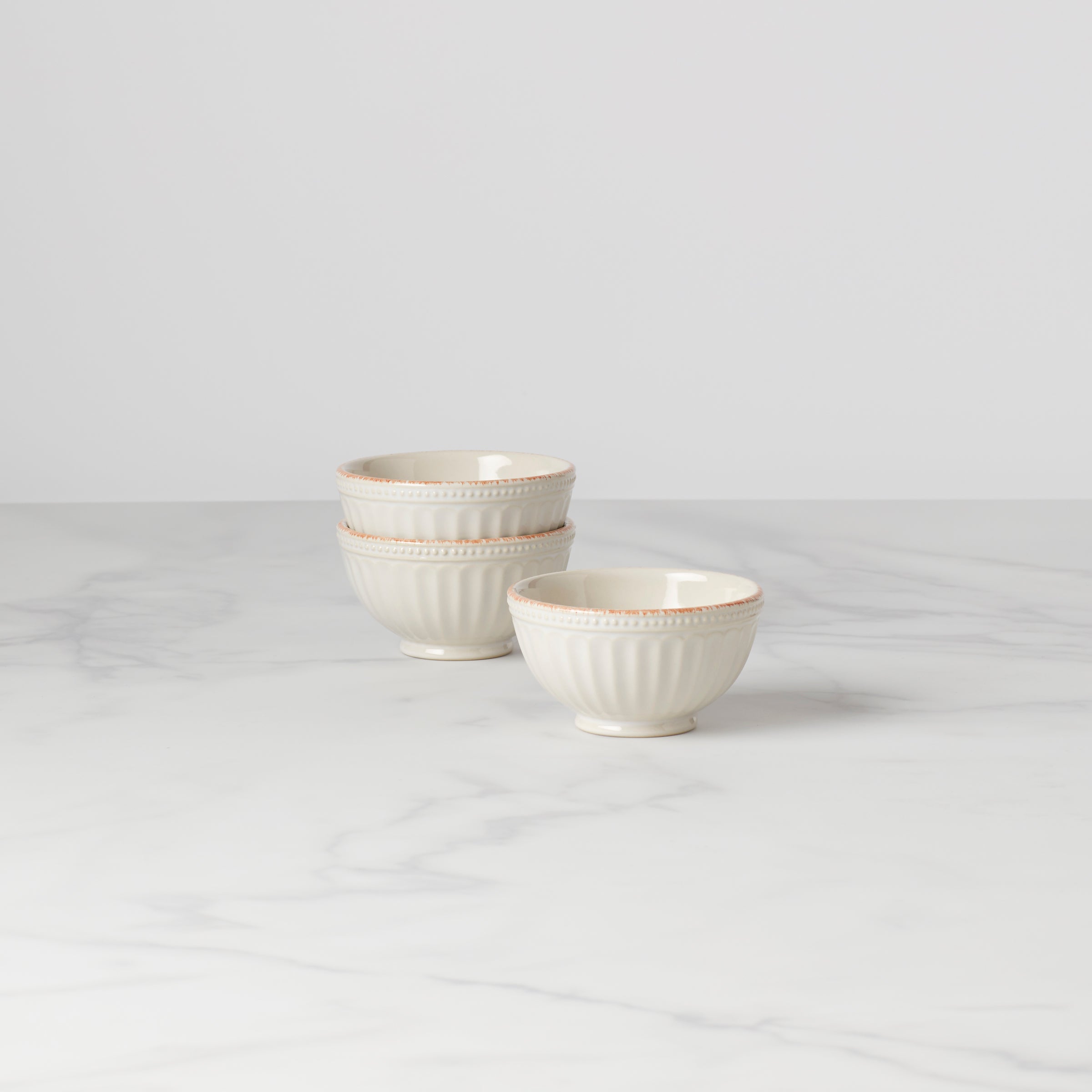 French Perle Groove™ 3pc Mini Bowl Set