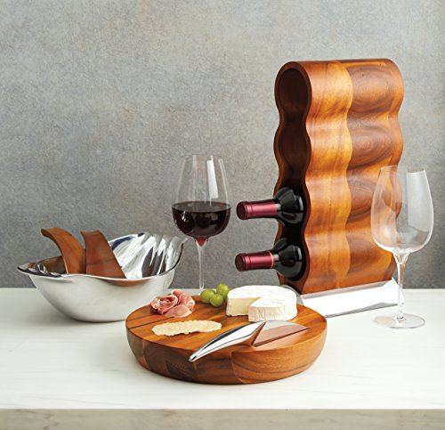 Nambe Harmony Cheese Board with Knife