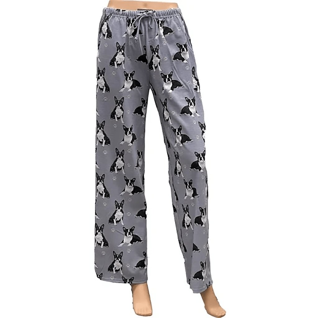 Comfies Pet Lover Unisex Pajama Bottoms - Boston Terrier