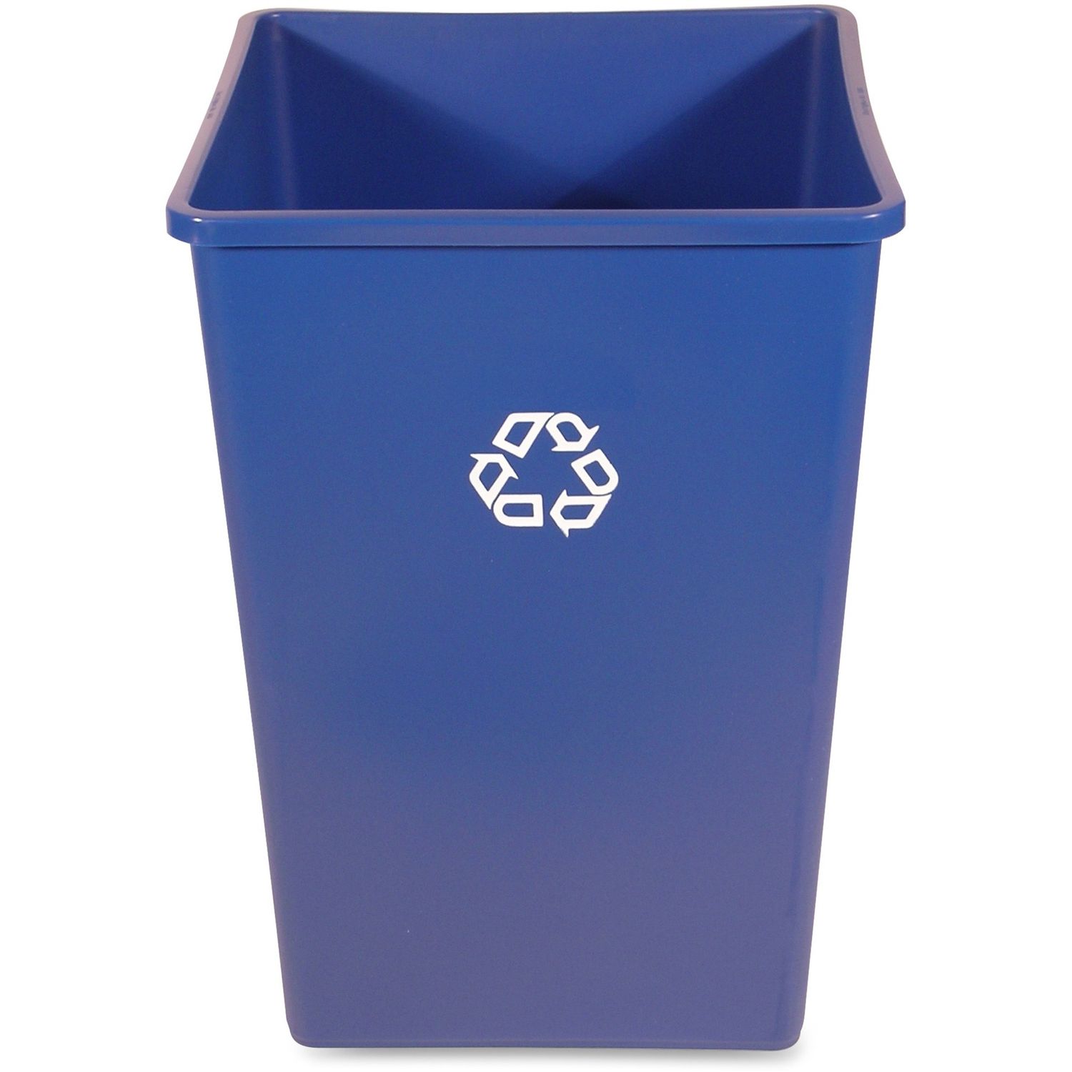 35G Square Recycling Container by Rubbermaid Commercial Products RCP395873BLUCT