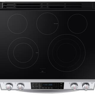  30 in. 6.3 cu. ft. Smart 5-Element Slide-In Electric Range with Air Fry Convection Oven in Stainless Steel NE63T8511SS