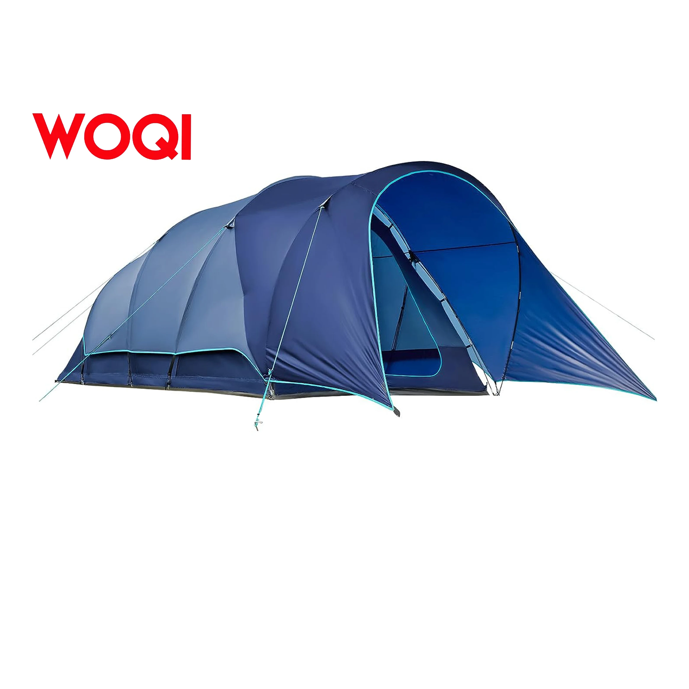 WOQI 8 person camping tent  portable waterproof and windproof family tent  easy to build  suitable for camping