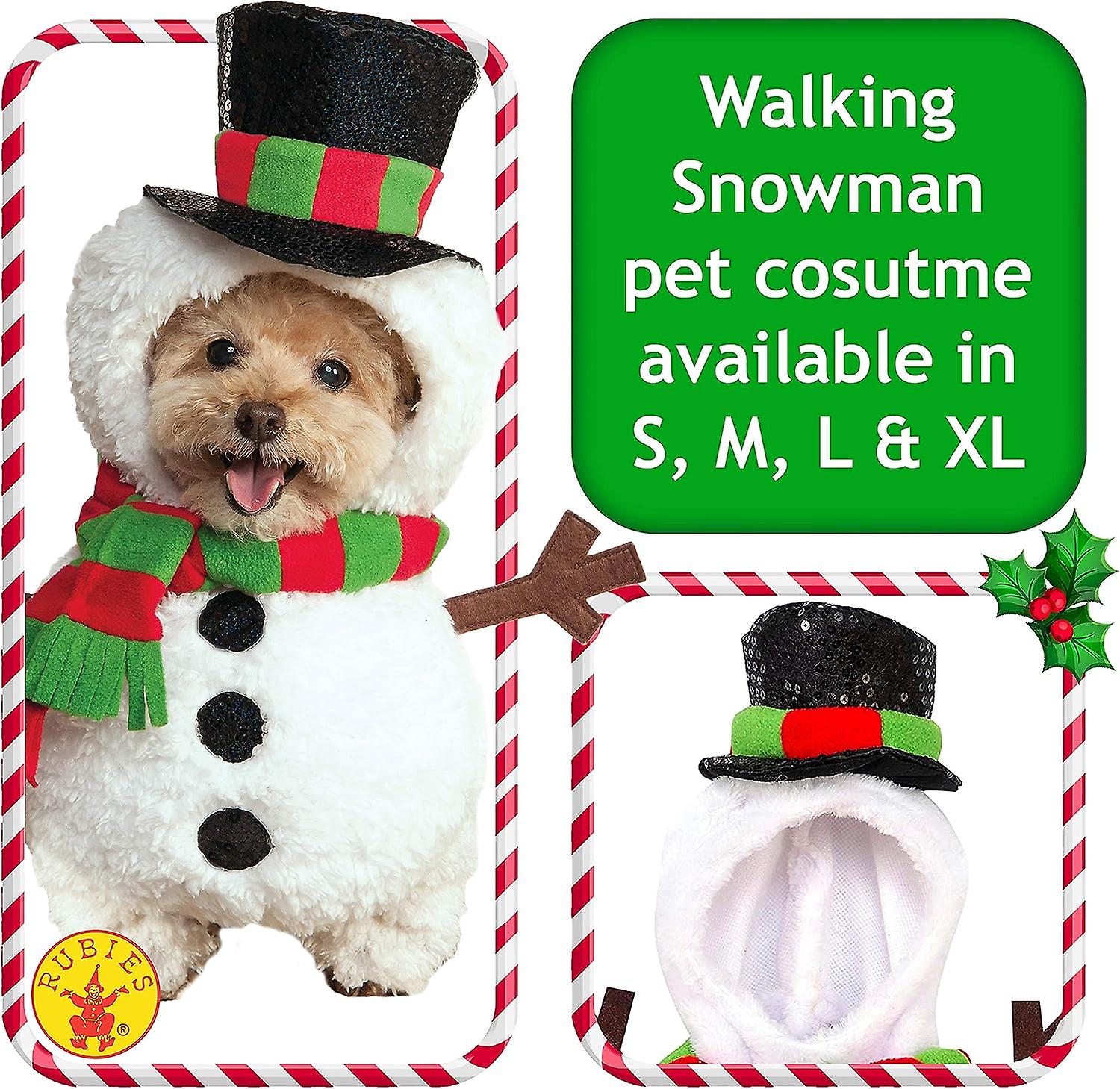 Christmas Snowman Pet Costume$dog Snowman Costume$dog Christmas Clothes Holiday Dog Cat Pet(suitable For Pets Within 4 Kg)