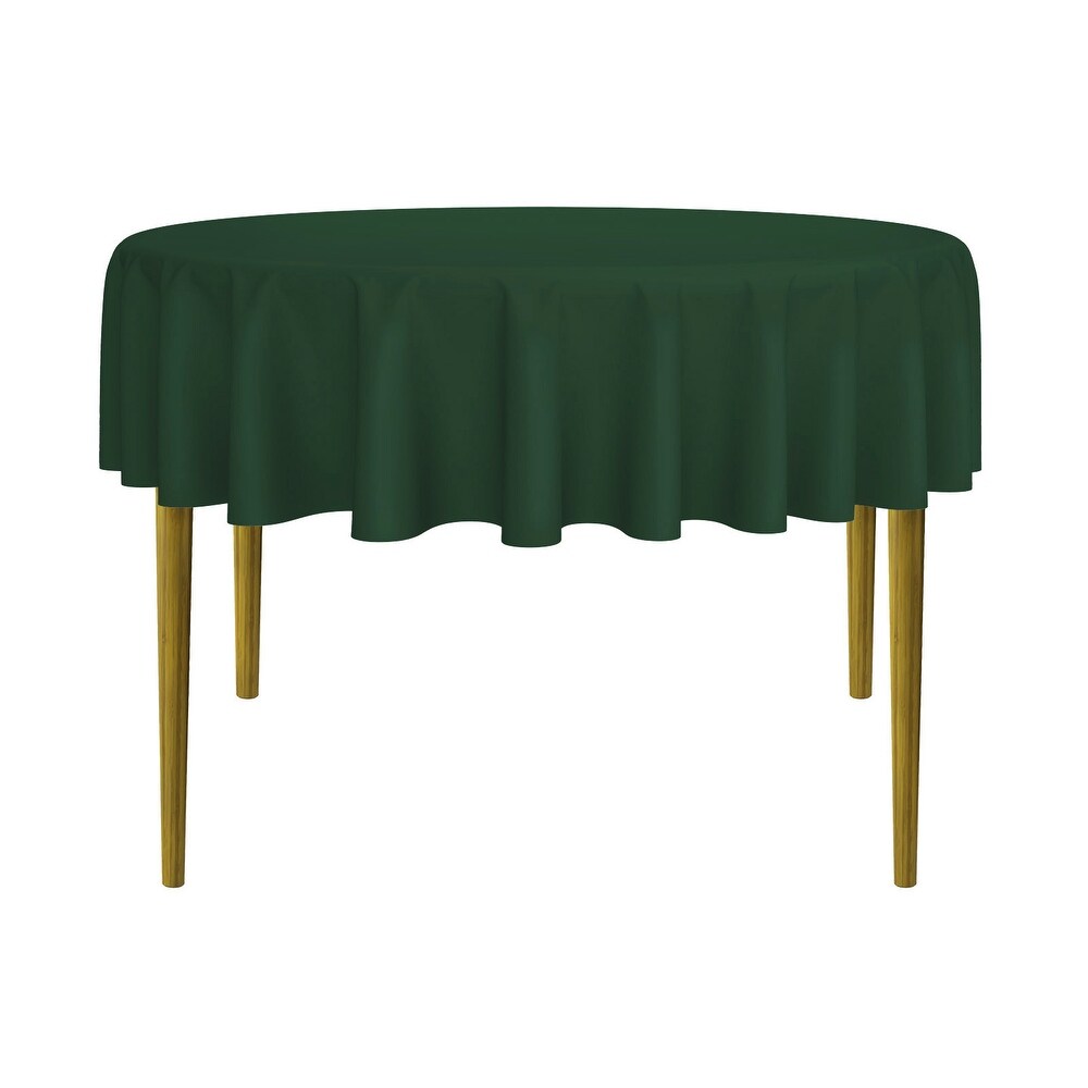 Round Banquet Polyester Fabric Tablecloth (90\