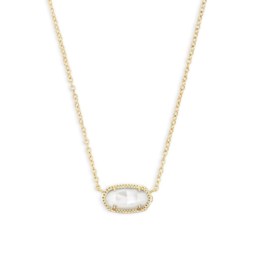 Kendra Scott  Elisa Pendant Necklace In Ivory Pearl